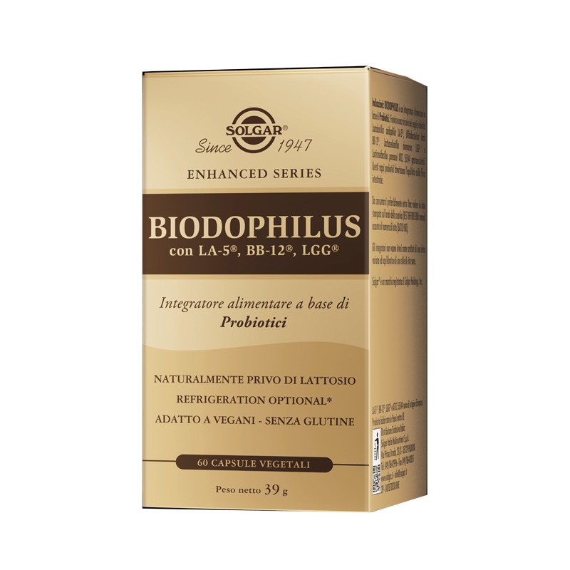 Solgar It. Multinutrient Biodophilus 60 Capsule Vegetali - Integratori di fermenti lattici - 947082347 - Solgar - € 33,56