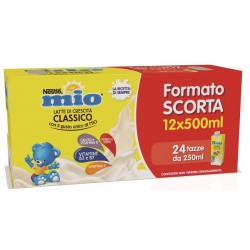 Nestle' Italiana Mio Latte Crescita Classico 12 Pezzi Da 500 Ml - Latte in polvere e liquido per neonati - 985825165 - Nestle...