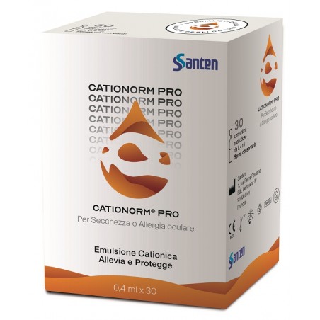 Santen Italy Cationorm Pro Ud 30 Flaconcini Monodose Da 0,4 Ml - Gocce oculari - 978981569 - Santen Italy - € 19,34