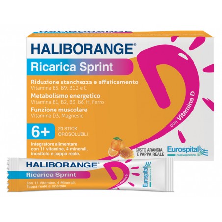 Eurospital Haliborange Ricarica Sprint 20 Stick Pack 2 G Eurospital - 1 Eurospital Haliborange Ricarica Sprint 20 Stick Pack 2 G Eurospital - 1