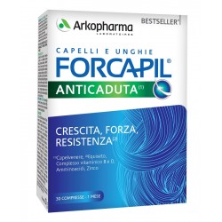 Arkofarm Forcapil Anti Caduta 30 Compresse - Integratori per pelle, capelli e unghie - 981441951 - Arkofarm - € 15,64