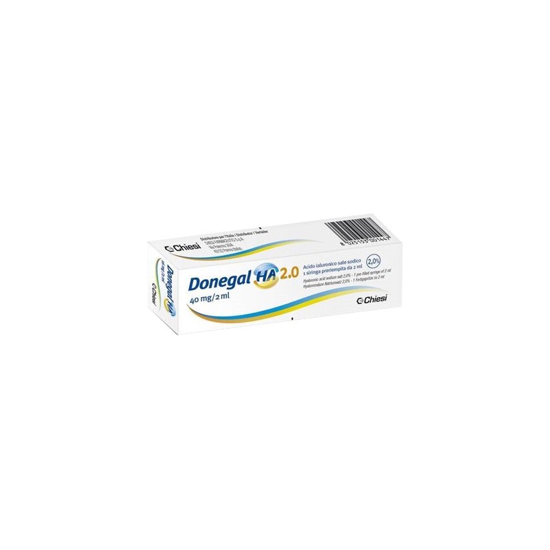 Chiesi Farmaceutici Siringa Intra-articolare Donegal Ha 2.0 Acido Ialuronico 40 Mg 2 Ml - Rimedi vari - 927116285 - Chiesi Fa...