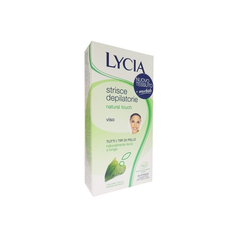 Lycia Strisce Depilatorie Viso Natural Touch 20 Pezzi - Detergenti, struccanti, tonici e lozioni - 974892554 - Lycia - € 7,51