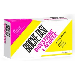 Biochetasi Digestione E Acidità 20 Compresse Masticabili Aroma Limone - Integratori - 979332400 - Biochetasi - € 9,90