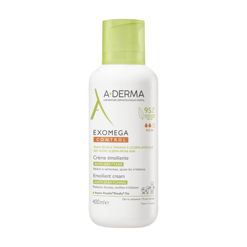 A-Derma Exomega Control Crema Emolliente Anti-Grattage 400 Ml - Trattamenti idratanti e nutrienti per il corpo - 983674641 - ...