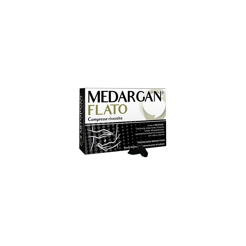 Shedir Pharma Unipersonale Medargan Flato 30 Compresse - Integratori per regolarità intestinale e stitichezza - 937242257 - S...