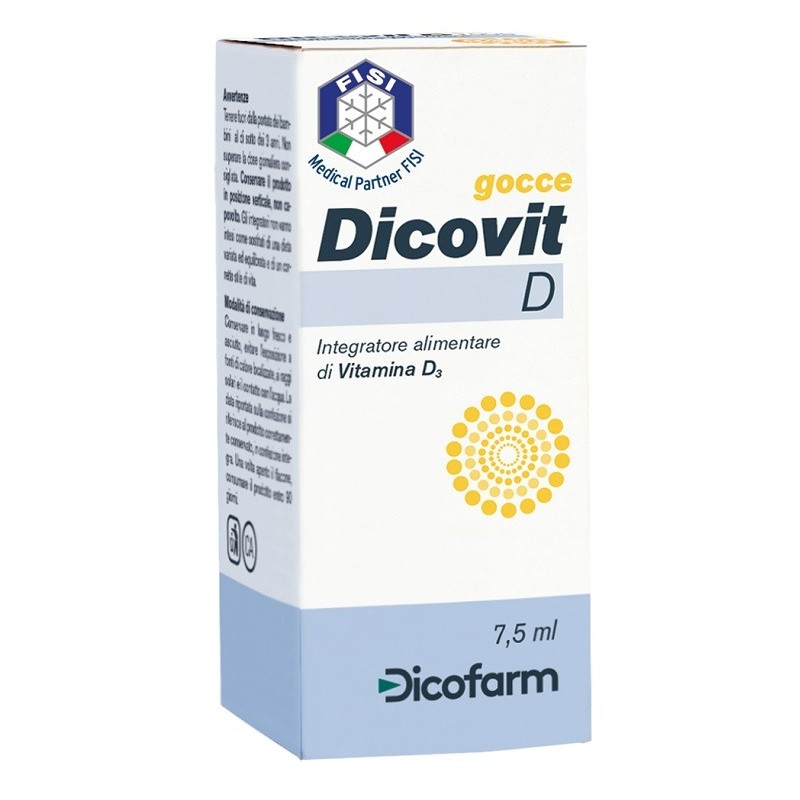Dicovit D Integratore Di Vitamina D3 7,5 Ml - Vitamine e sali minerali - 932029364 - Prontosan - € 12,57