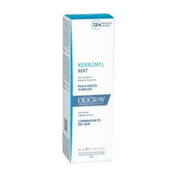 Ducray Keracnyl Mat Gel Crema Per Pelle Grassa con Imperfezioni 30 Ml - Trattamenti per pelle impura e a tendenza acneica - 9...