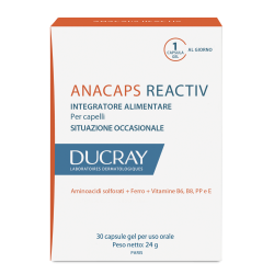 Ducray Anacaps Reactiv Capelli Situazione Occasionale 30 Capsule - Integratori per pelle, capelli e unghie - 984320034 - Ducr...