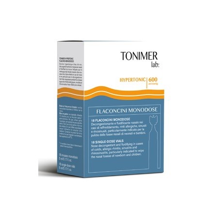 Tonimer Lab Hypertonic Decongestione Nasale 18 Flaconcini Monodose - Soluzioni Ipertoniche - 935205551 - Tonimer Lab - € 6,51