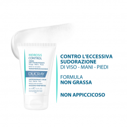 Ducray Hidrosis Crema Antitraspirante Viso Mani Piedi 50 Ml - Igiene corpo - 981435163 - Ducray - € 12,50