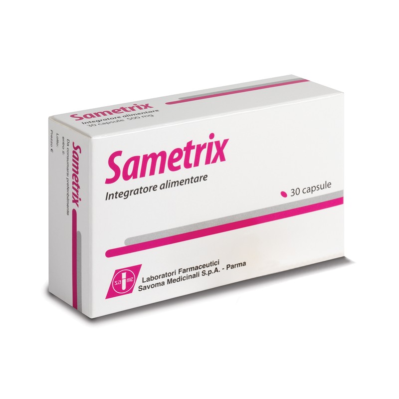 Savoma Medicinali Sametrix 30 Capsule - Integratori per pelle, capelli e unghie - 935541906 - Savoma Medicinali - € 14,77