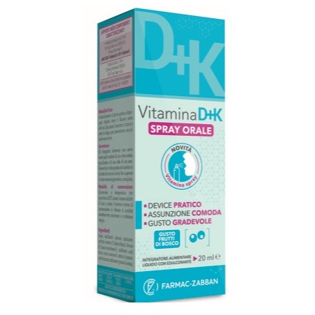 Farmac-zabban Vitamina D+k Spray Farmac Zabban 20 Ml - Vitamine e sali minerali - 985980008 - Farmac-Zabban - € 8,32