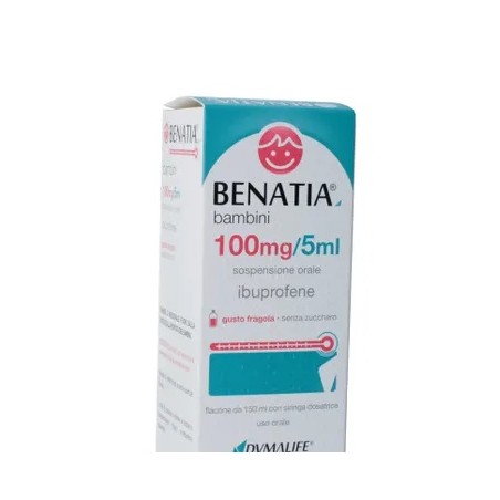 Dymalife Pharmaceutical Benatia Bambini 100mg/5ml Sospensione Orale Senza Zucchero - Farmaci per dolori muscolari e articolar...