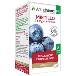 Arkofarm Arkocapsule Mirtillo Bio 40 Capsule - Circolazione e pressione sanguigna - 980258507 - Arkofarm - € 11,76