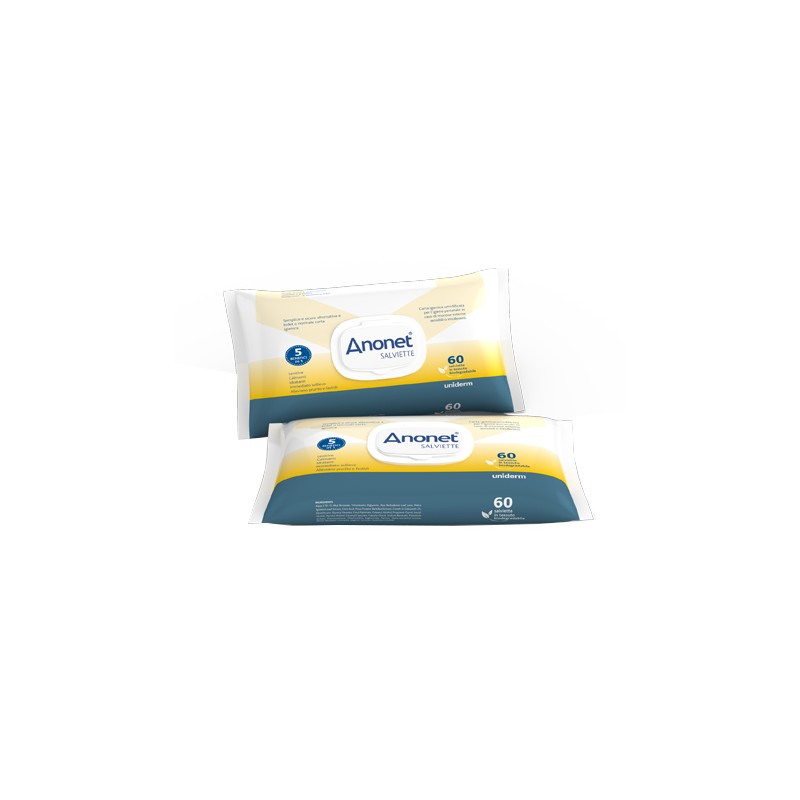 Uniderm Farmaceutici Anonet Salviette 60 Pezzi - Detergenti intimi - 944686551 - Uniderm Farmaceutici - € 4,10