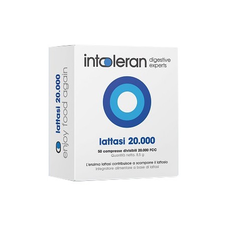 Intoleran Lattasi 20000 50 Compresse Divisibili - Integratori per apparato digerente - 984330415 - Intoleran - € 22,43