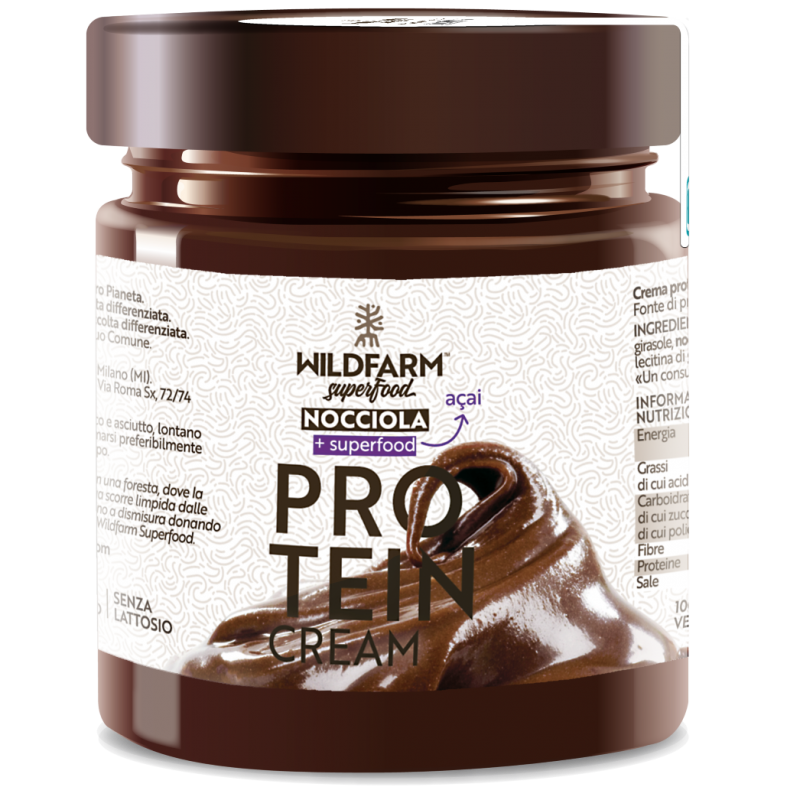 Wildfarm Superfood Protein Cream Nocciola 200 G - Integratori a base di proteine e aminoacidi - 984701603 - Wildfarm Superfoo...