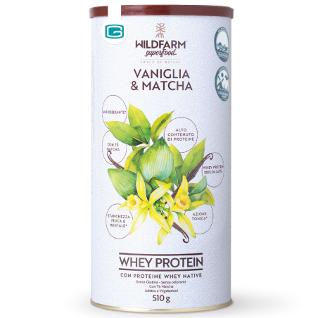 Wildfarm Superfood Whey Protein Vaniglia & Matcha 510 G - Integratori a base di proteine e aminoacidi - 980552234 - Wildfarm ...