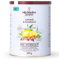 Wildfarm Superfood Pre Workout Limone & Guaranà 350 G - Integratori a base di proteine e aminoacidi - 980552297 - Wildfarm Su...