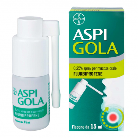 Aspi Gola Flurbiprofene Irritazioni Del Cavo Orofaringeo 15 Ml Aspi Gola - 2 Aspi Gola Flurbiprofene Irritazioni Del Cavo Orofaringeo 15 Ml Aspi Gola - 2