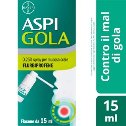 Aspi Gola Flurbiprofene Irritazioni Del Cavo Orofaringeo 15 Ml - Farmaci per mal di gola - 041513021 - Aspi Gola - € 5,54