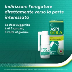 Aspi Gola Flurbiprofene Irritazioni Del Cavo Orofaringeo 15 Ml - Farmaci per mal di gola - 041513021 - Aspi Gola - € 5,54