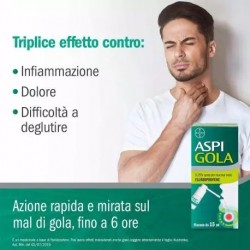 Aspi Gola Flurbiprofene Irritazioni Del Cavo Orofaringeo 15 Ml Aspi Gola - 8
