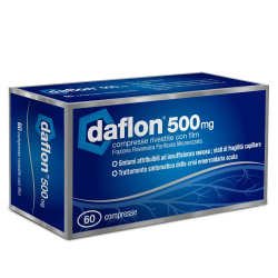 Daflon 500 Mg per Insufficienza Venosa 60 Compresse Rivestite - Farmaci per gambe pesanti e microcircolo - 023356049 - Daflon...