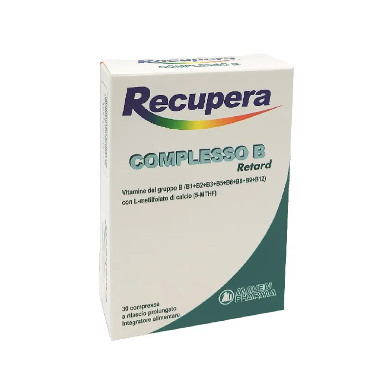 Recupera Complesso B Retard Integratore di Vitamine B 30 Compresse - Integratori per difese immunitarie - 985671128 - Maven P...