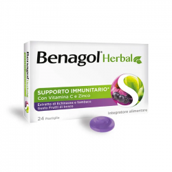 Benagol Herbal per il Mal di Gola 24 Pastiglie Frutti di Bosco Benagol - 1