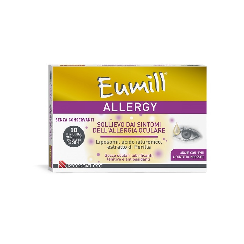 Recordati Eumill Allergy Gocce Oculari 10 Flaconcini Da 0,5 Ml - Gocce oculari - 985999578 - Eumill - € 13,40