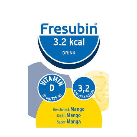 Fresenius Kabi Italia Fresubin 3,2 Kcal Drink Mango 4 X 125 Ml - Rimedi vari - 975435443 - Fresenius Kabi Italia - € 12,26