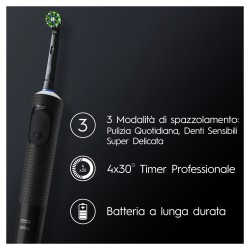 Oral-B Spazzolino Elettrico Ricaricabile Vitality Pro Nero, 1 Testina, 1 Spazzolino - Spazzolini elettrici e idropulsori - 98...