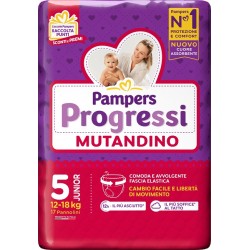 Fater Pampers Progretgtgi Mutandino Cp Tg5 Junior 17 Pezzi - Pannolini - 975026473 - Fater - € 16,92