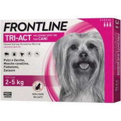 Frontline Tri-Act Spot-On Cani da 2 a 5 Kg 3 Pipette - Prodotti per cani - 104672023 - Frontline - € 26,67