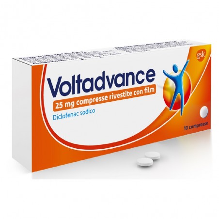 Voltadvance 25 Mg Antidolorifico 10 Compresse Rivestite - Farmaci per dolori muscolari e articolari - 035500014 - Voltadvance...