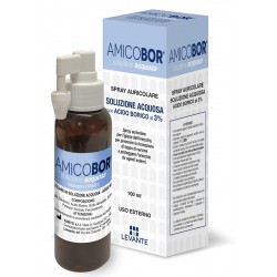 Levante Soluzione Acquosa Per Irrigazione Dell'orecchio Amicobor 100 Ml - Prodotti per la cura e igiene delle orecchie - 9814...