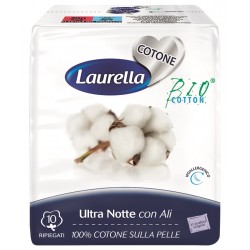 S. I. L. C. Assorbente Laurella Per Donna In Cotone Ultra Ali Notte 10 Pezzi - Assorbenti - 976792578 - Silc - € 1,51