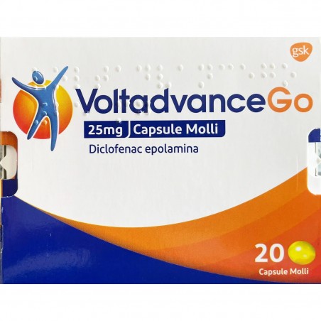 Voltadvance Go per Dolori di Varia Natura 20 Capsule Molli Voltadvance - 2 Voltadvance Go per Dolori di Varia Natura 20 Capsule Molli Voltadvance - 2