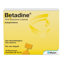Meda Pharma Betadine 10% Soluzione Cutanea 10 Flaconcini 10 Ml - Disinfettanti e cicatrizzanti - 023907239 - Meda Pharma - € ...
