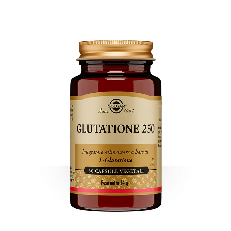 Solgar Glutatione 250 Antiossidante 30 Capsule Vegetali - Integratori antiossidanti e anti-età - 943320299 - Solgar - € 36,21