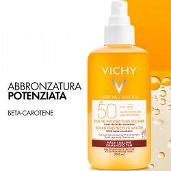 Vichy Acqua Solare Protettiva Abbronzante SPF 50 200 Ml - Solari corpo - 978837425 - Vichy - € 12,17