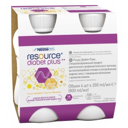 Resource Diabet Plus Vaniglia 4 X 200 Ml Nestle' It. - 1