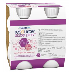 Nestle' It. Resource Diabet Plus Fragola 4 X 200 Ml - Rimedi vari - 927463176 - Nestle' It. - € 35,92