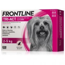 FRONTLINE TRI-ACT*spot-on soluz 6 pipette 0,5 ml 252,4 mg +33,8 mg cani da 2 a 5 Kg - IMPORT-PF - 104672035 -  - € 45,01