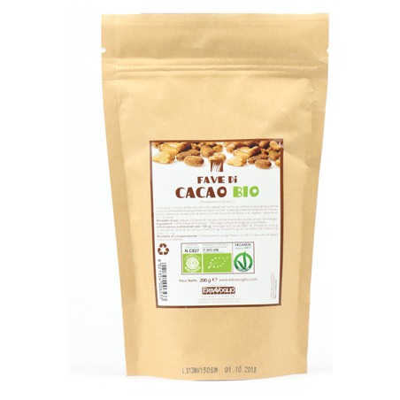 Erbavoglio Production Cacao Fave Bio 200 G - Alimentazione e integratori - 972789921 - Erbavoglio Production - € 9,14