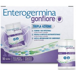 Enterogermina Gonfiore Tripla Azione 10 Bustine Bipartite - Integratori di fermenti lattici - 935190393 - Enterogermina - € 1...