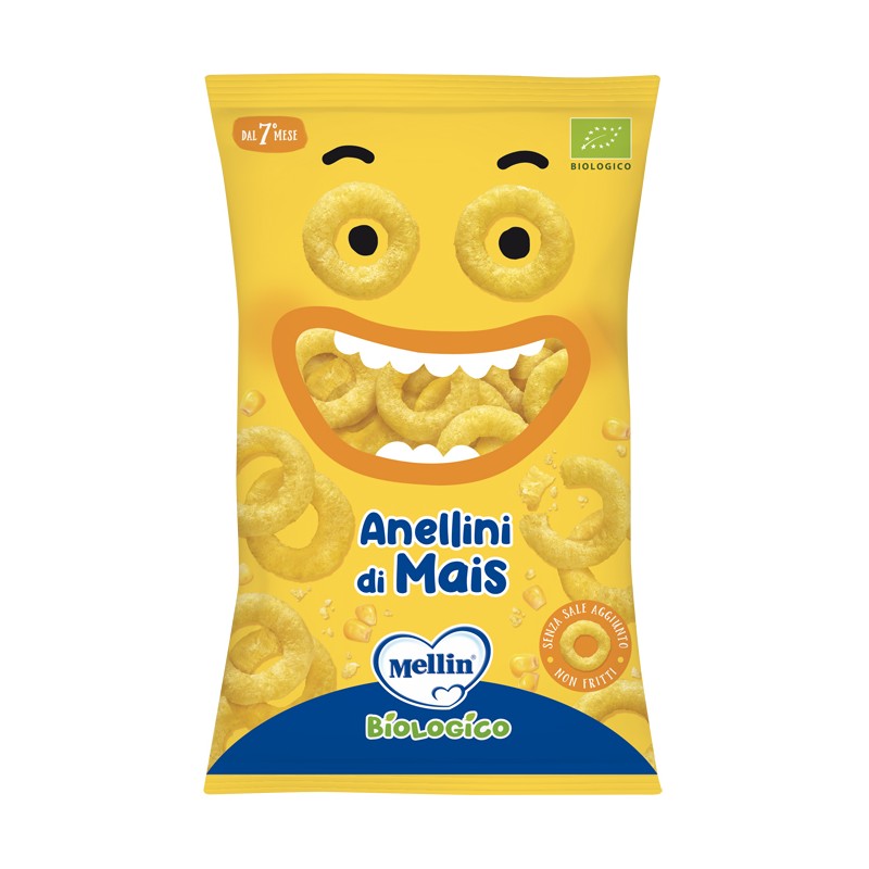 Danone Nutricia Soc. Ben. Mellin Snack Bio Anellini Mais 15 G - Pastine - 980527182 - Danone Nutricia Soc. Ben. - € 2,00