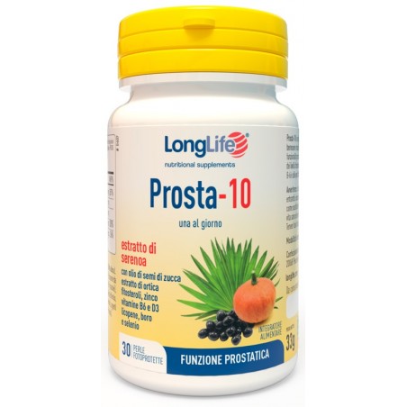 Longlife Prosta-10 30 Perle - Integratori per prostata - 947333353 - Longlife - € 24,11